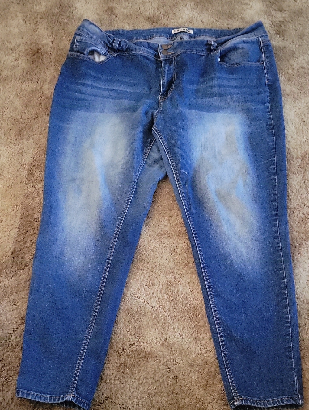 Encore brand Blue Women’s Jeans - Classic Faded Stretch Denim